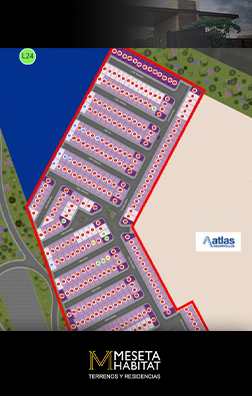 Caso Meseta Habitat - plano de lotes con disponibilidad